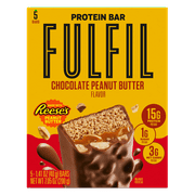 Fulfil Chocolate and REESE'S Peanut Butter Flavored Protein Bars, 1.41 oz (5 Count)