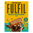 thumbnail image 1 of Fulfil Chocolate Salted Caramel Flavored Protein Bars, 5 Count Box, 1 of 7