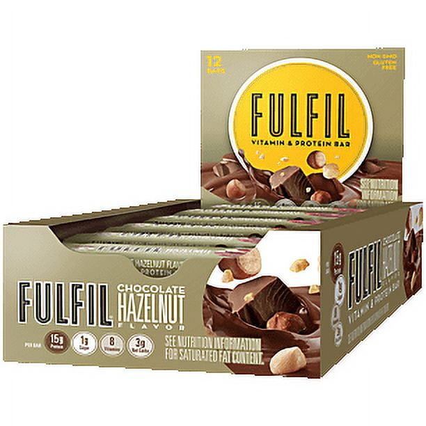 FULFIL Energy & Health Bar, Low Sugar, Chocolate Hazelnut Protein