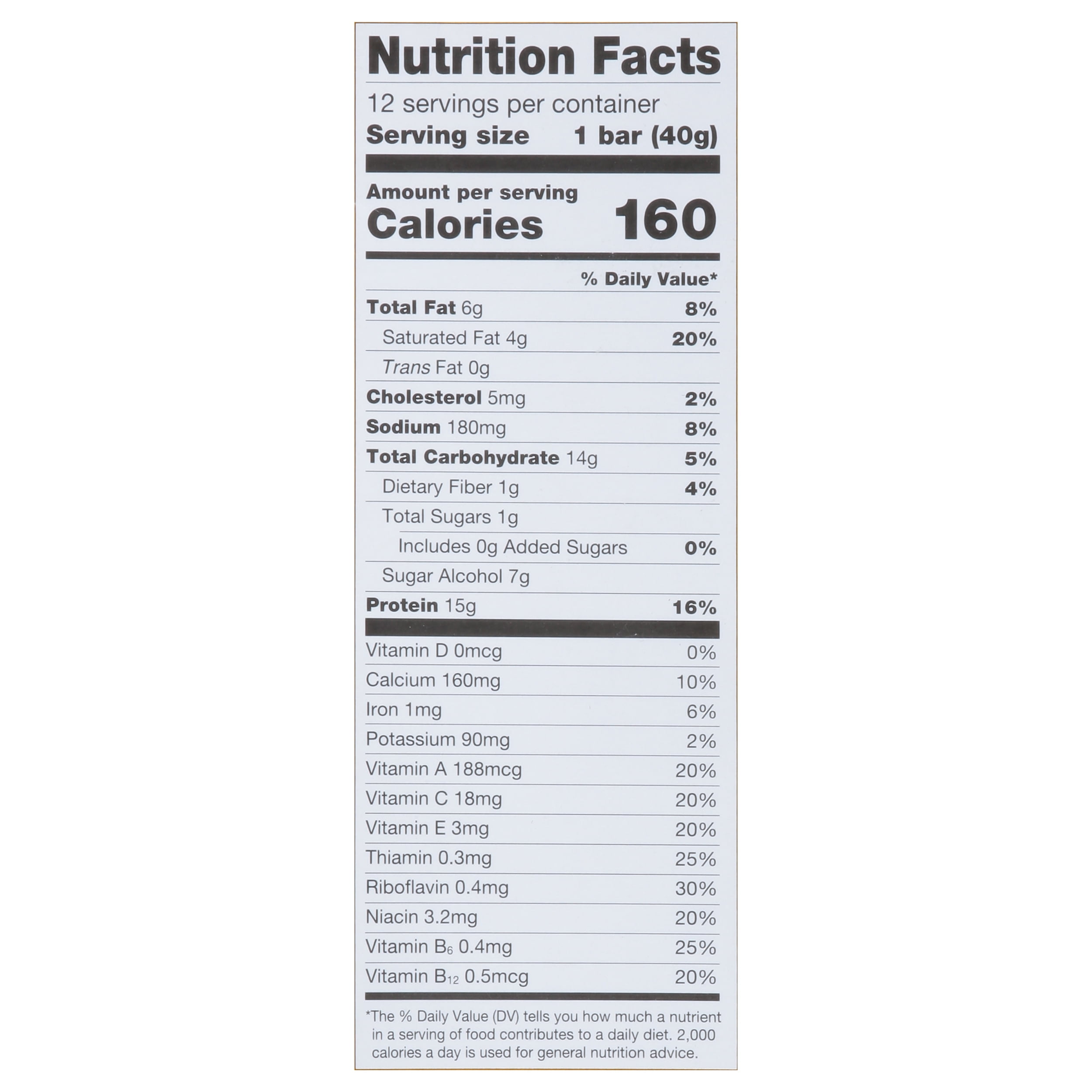 FULFIL GlutenFree Vitamin & Protein Bar, Low Sugar, Low Carb