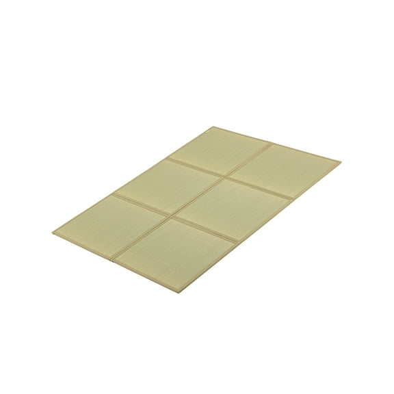 FULI Japanese Tatami Mattress, Igusa Mat (100% Japanese Rush Grass) Folds in Three, Made in Japan (Natural, Full)