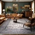 thumbnail image 1 of FULIE 5'x7'Boho Rug Non-Slip Are Rug for Living Room Floral Floor Carpet for Bedroom,Purple, 1 of 7