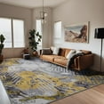 thumbnail image 1 of FULIE 6'x9'Area Rugs Modern Abstract Living Room Rug Indoor Floor Carpets for Bedroom,Yellow, 1 of 7