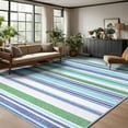 thumbnail image 1 of FULIE 6'x9'Boho Area Rugs Living Room Rugs Non-Slip Carpet Rug,Blue, 1 of 7