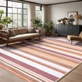 thumbnail image 1 of FULIE 6'x9'Boho Area Rugs Living Room Rugs Non-Slip Carpet Rug,Red, 1 of 7