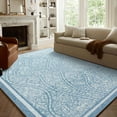 thumbnail image 1 of FULIE Abstract 5'x8'Rugs for Living Room Soft Area Rugs Boho Carpet,Blue, 1 of 7