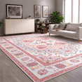 thumbnail image 1 of Junovo Area Rug 5'x8' Rug Machine Washable for Living Room/Dining Room/Bedroom,Pink, 1 of 9
