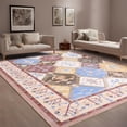 thumbnail image 1 of FULIE Rug for Living Room Washable Non-slip Area Rug,6'x9'Rug,Brown/Blue, 1 of 7