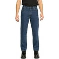 thumbnail image 1 of FULL BLUE 5 Pocket Denim Jeans, Regular Fit, Straight Legs, Sits At Waist, Medium Wash, 40x32, 1 of 6