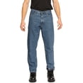 thumbnail image 1 of FULL BLUE 5 Pocket Flannel Lined Denim Jeans, Relaxed Fit, Sits At Waist, Light Wash, 34x34, 1 of 6