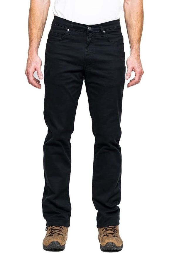 5 Pocket Twill Pants, Regular Fit, Performance Stretch, Black, 36x36