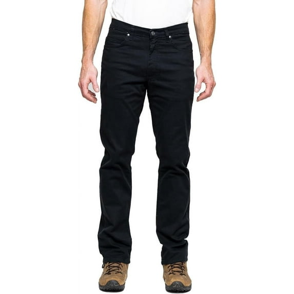 FULL BLUE 5 Pocket Twill Pants, Regular Fit, Performance Stretch, Black, 42x28