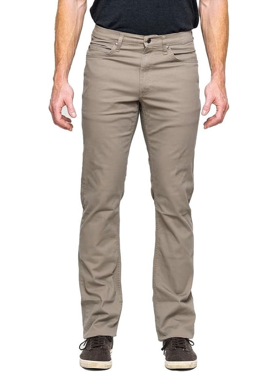5 Pocket Twill Pants, Regular Fit, Performance Stretch, Sable, 34x30