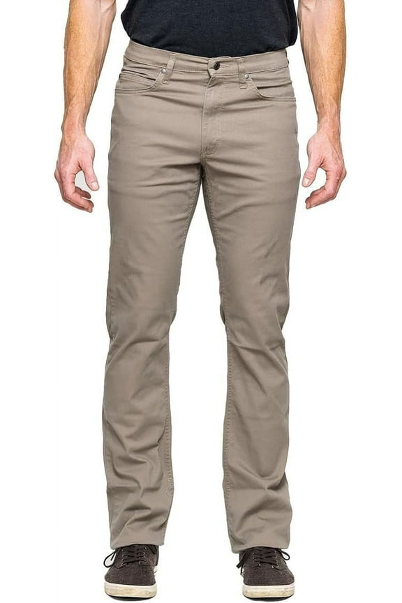 5 Pocket Twill Pants, Regular Fit, Performance Stretch, Sable, 35x30