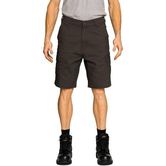 FULL BLUE Cargo Canvas Shorts, Performance Stretch, Regular Fit, Grey, Size 62