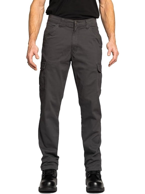 Cargo Pants, Regular Fit, Performance Stretch, Grey, 30x32