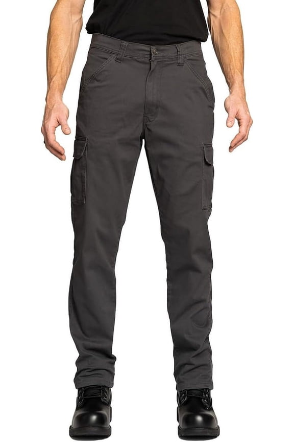 Cargo Pants, Regular Fit, Performance Stretch, Grey, 36x32