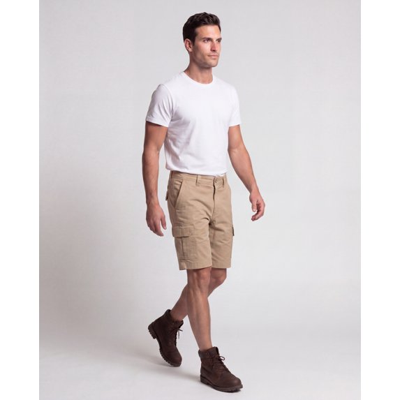 FULL BLUE Cargo Shorts, Performance Stretch, Ripstop, Water Repellent, Hickory, Size 30
