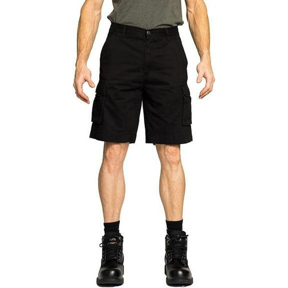 FULL BLUE Cargo Twill Shorts, Regular Fit, Black, Size 58