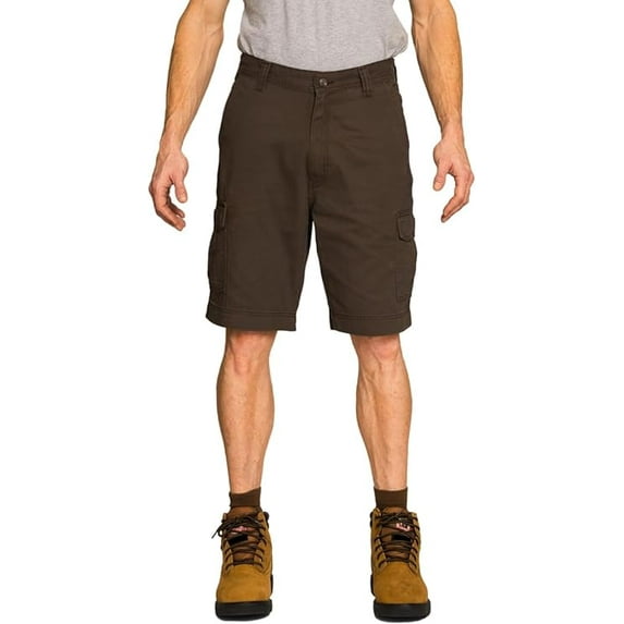 FULL BLUE Cargo Twill Shorts, Regular Fit, Brown, Size 33