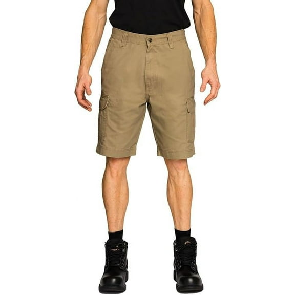 FULL BLUE Cargo Twill Shorts, Regular Fit, Khaki, Size 56