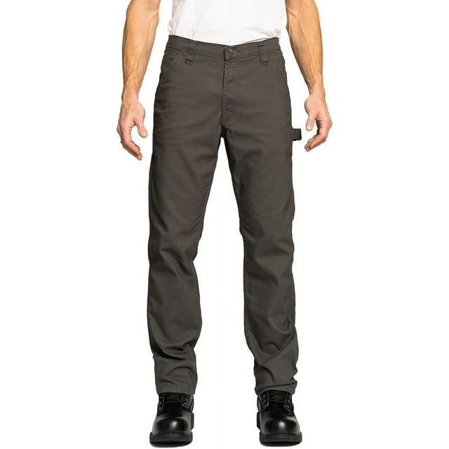 Full blue carpenter canvas pants regular fit performance stretch
