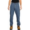 thumbnail image 1 of FULL BLUE Carpenter Denim Jeans, Relaxed Fit, Utility Pocket & Hammer Loop, Light Wash, 36x32, 1 of 7