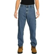 FULL BLUE Carpenter Denim Jeans, Loose Fit, Utility Pocket & Hammer Loop, Light Wash, 36x32