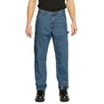 thumbnail image 1 of FULL BLUE Carpenter Flannel Lined Denim Jeans, Relaxed Fit, Utility Pocket & Hammer Loop, Light Wash, 33x30, 1 of 6