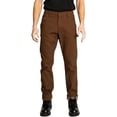 thumbnail image 1 of FULL BLUE Carpenter Fleece Lined Canvas Stretch Performance Pants, Regular Fit, Utility Pocket & Hammer Loop, Brown, 36x34, 1 of 6