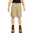 thumbnail image 1 of FULL BLUE Carpenter Twill Shorts, Regular Fit, Khaki, Size 34, 1 of 6