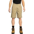 thumbnail image 1 of FULL BLUE Cell Phone Pocket Canvas Shorts, Performance Stretch, Regular Fit, Khaki, Size 64, 1 of 6