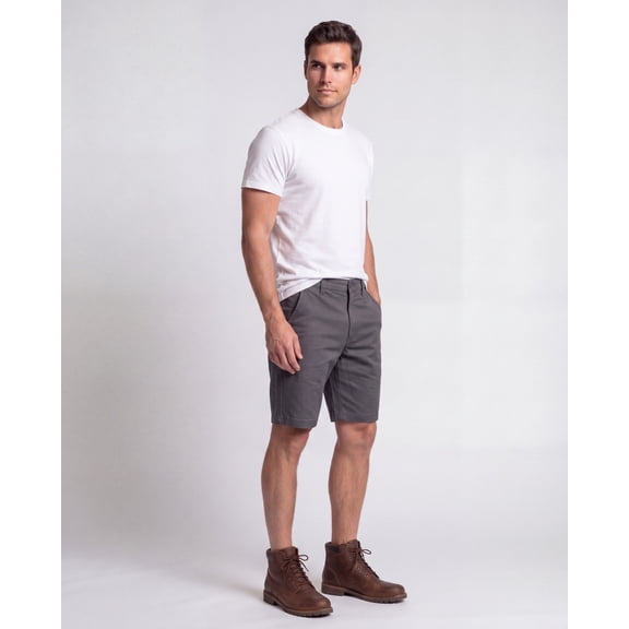 FULL BLUE Work Shorts, Cell Phone Pocket, Performance Stretch, Ripstop, Water Repellent, Grey, Size 38