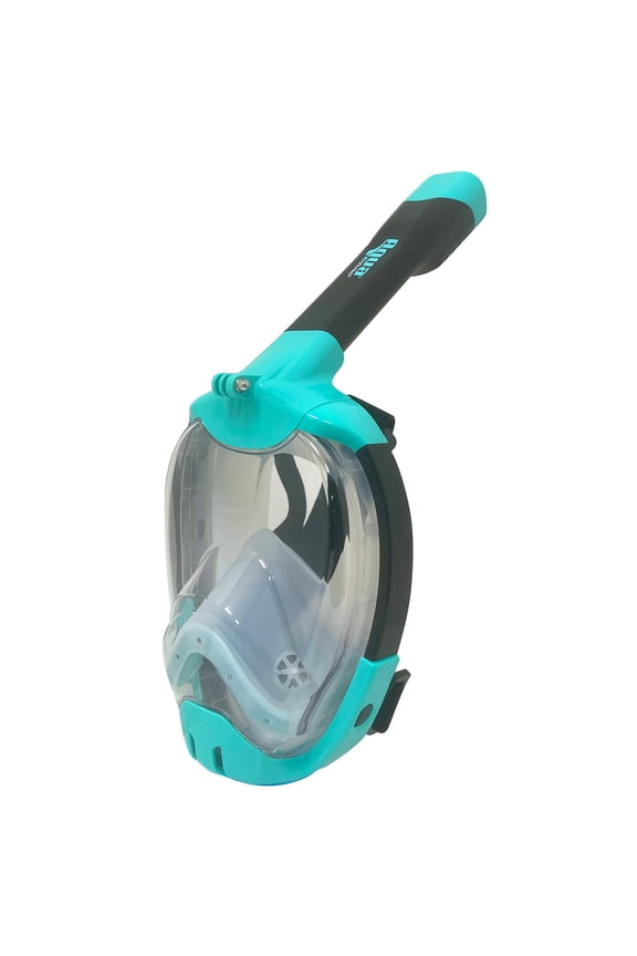 Aqua Dolfino Full Face Mask for Snorkeling, Teal, Small/Medium, Ages 12+
