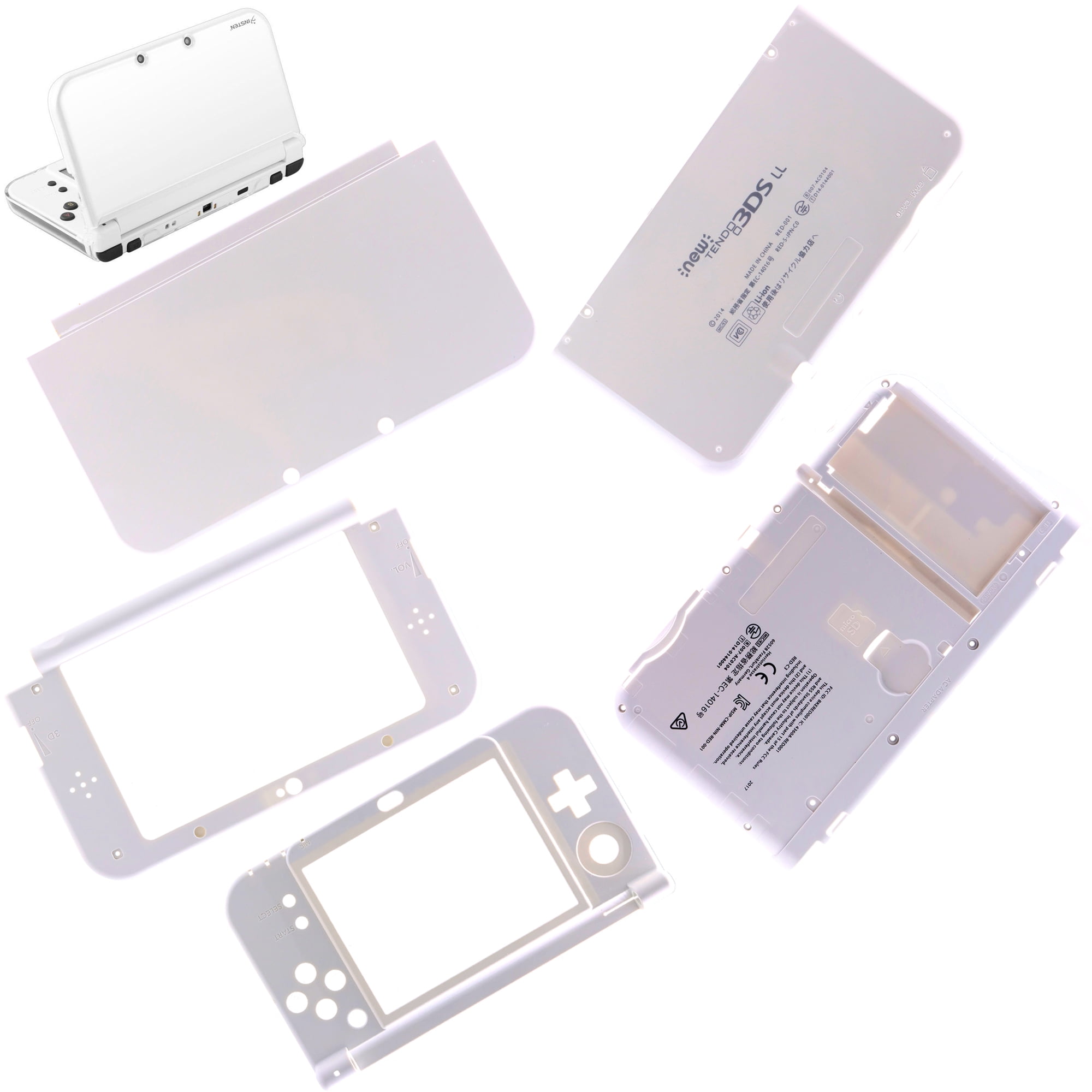 FULL Housing Shell Case kit Top & Bottom outer Lid Cover plate LCD