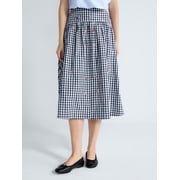 Women's and Women's Plus Embroidered Cotton Midi Skirt, Sizes 0-26W