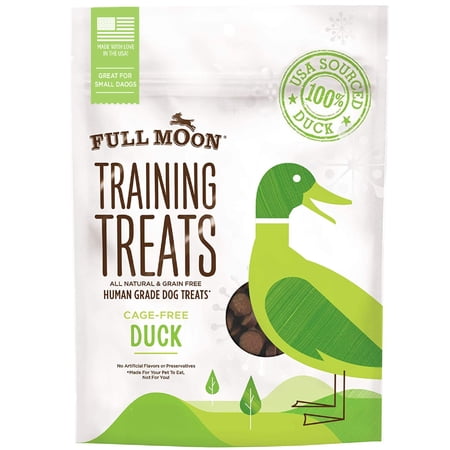 FULL MOON® All Natural Dog Treats, Human Grade Duck Training Treats, 5 Ounce