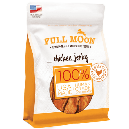 FULL MOON® All Natural Human Grade Dog Treats, Chicken Jerky, 12 Ounce, Dry, Jerky Treats