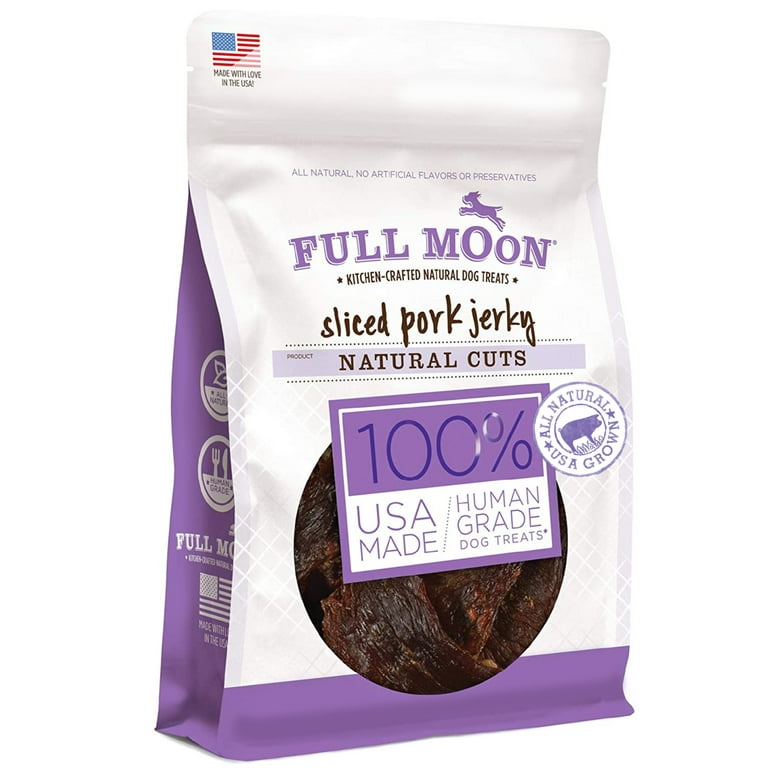 FULL MOON All Natural Human Grade Dog Treats Natural Cut Jerky