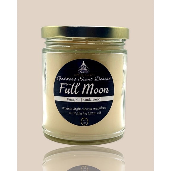FULL MOON Scented Candle - PUMPKIN | SANDALWOOD.