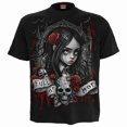 thumbnail image 1 of FULL OF WOE - Front Print T-Shirt Black, 1 of 2