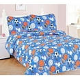 thumbnail image 1 of FULL TRUCKS Kids Coverlet Bedspread Quilted Set with Pillow Shams, 1 of 1