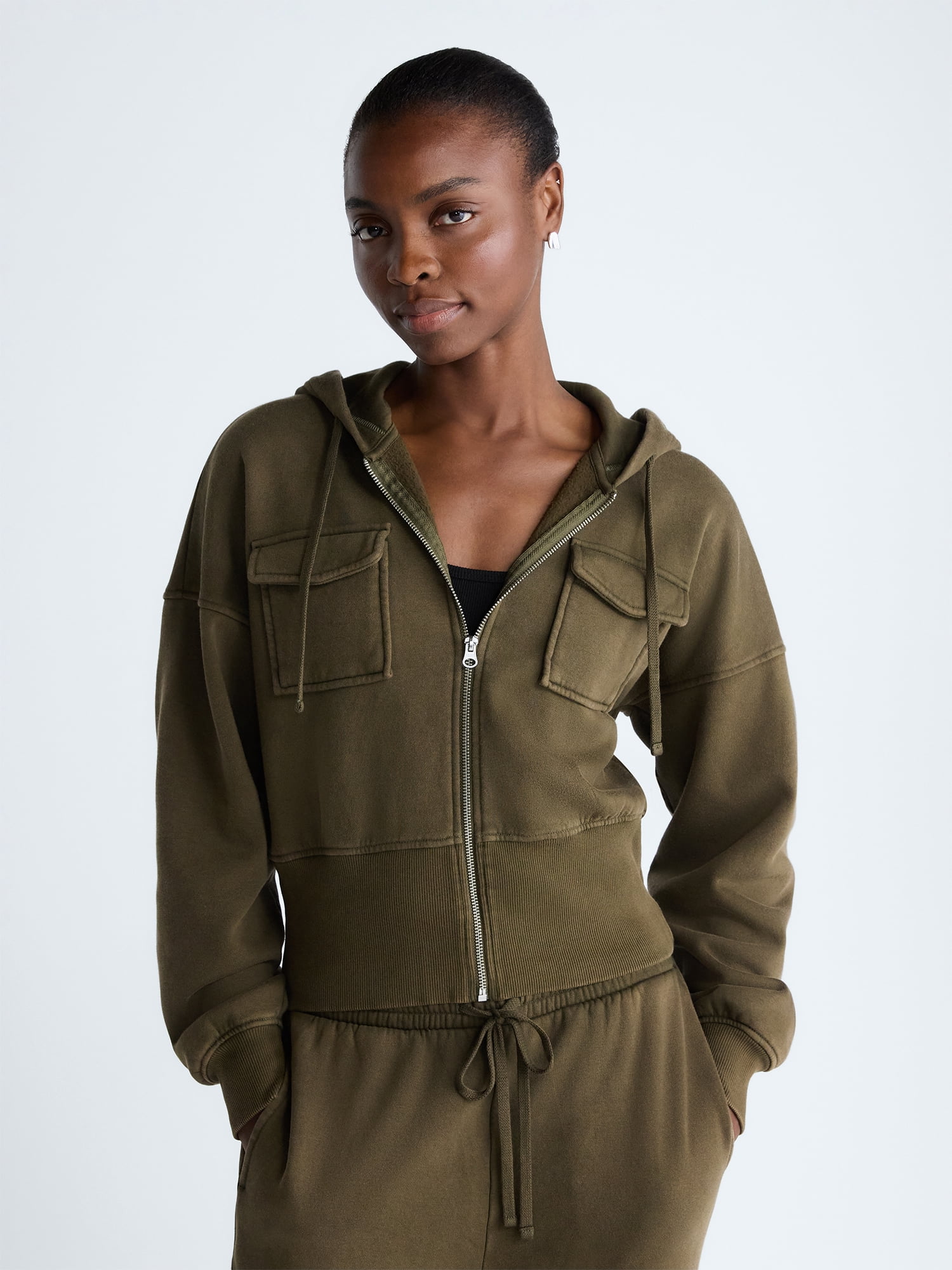 Scoop Women’s and Women’s Plus Full Zip Hoodie, Sizes XS-4X