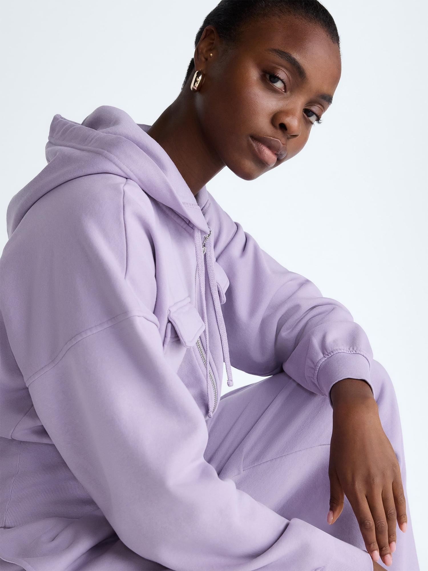 Scoop Women’s and Women’s Plus Full Zip Hoodie, Sizes XS-4X