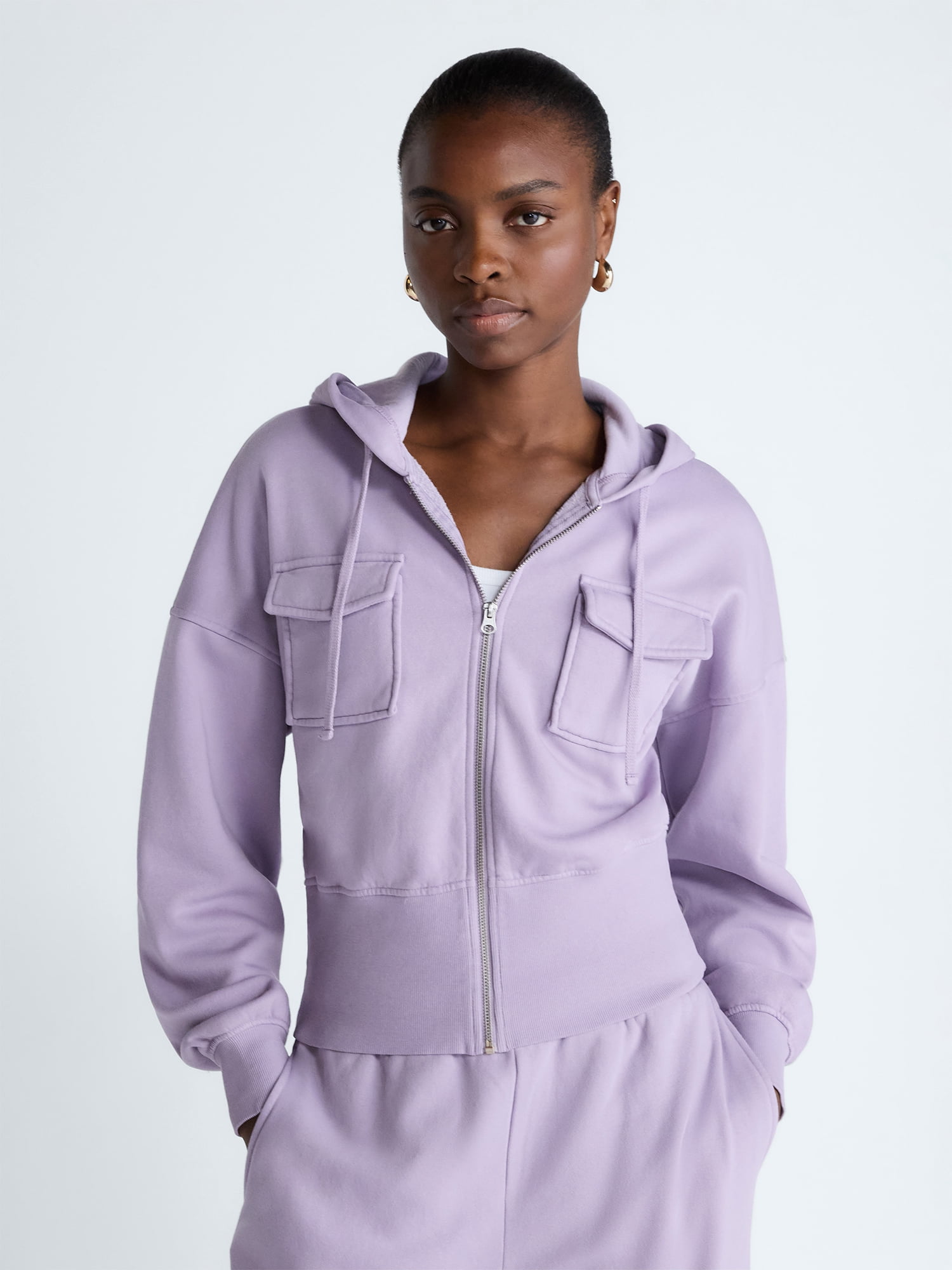 Scoop Women’s and Women’s Plus Full Zip Hoodie, Sizes XS-4X