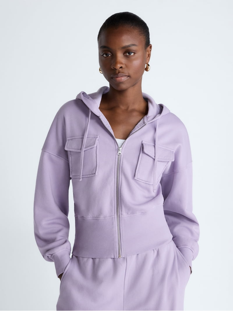 Scoop Women's and Women's Plus Full Zip Hoodie, Sizes XS-4X