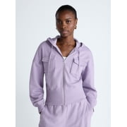 Scoop Women s and Women s Plus Full Zip Hoodie, Sizes XS-4X