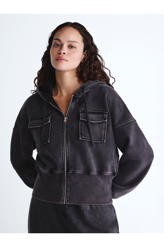 Women’s and Women’s Plus Full Zip Hoodie, Sizes XS-4X