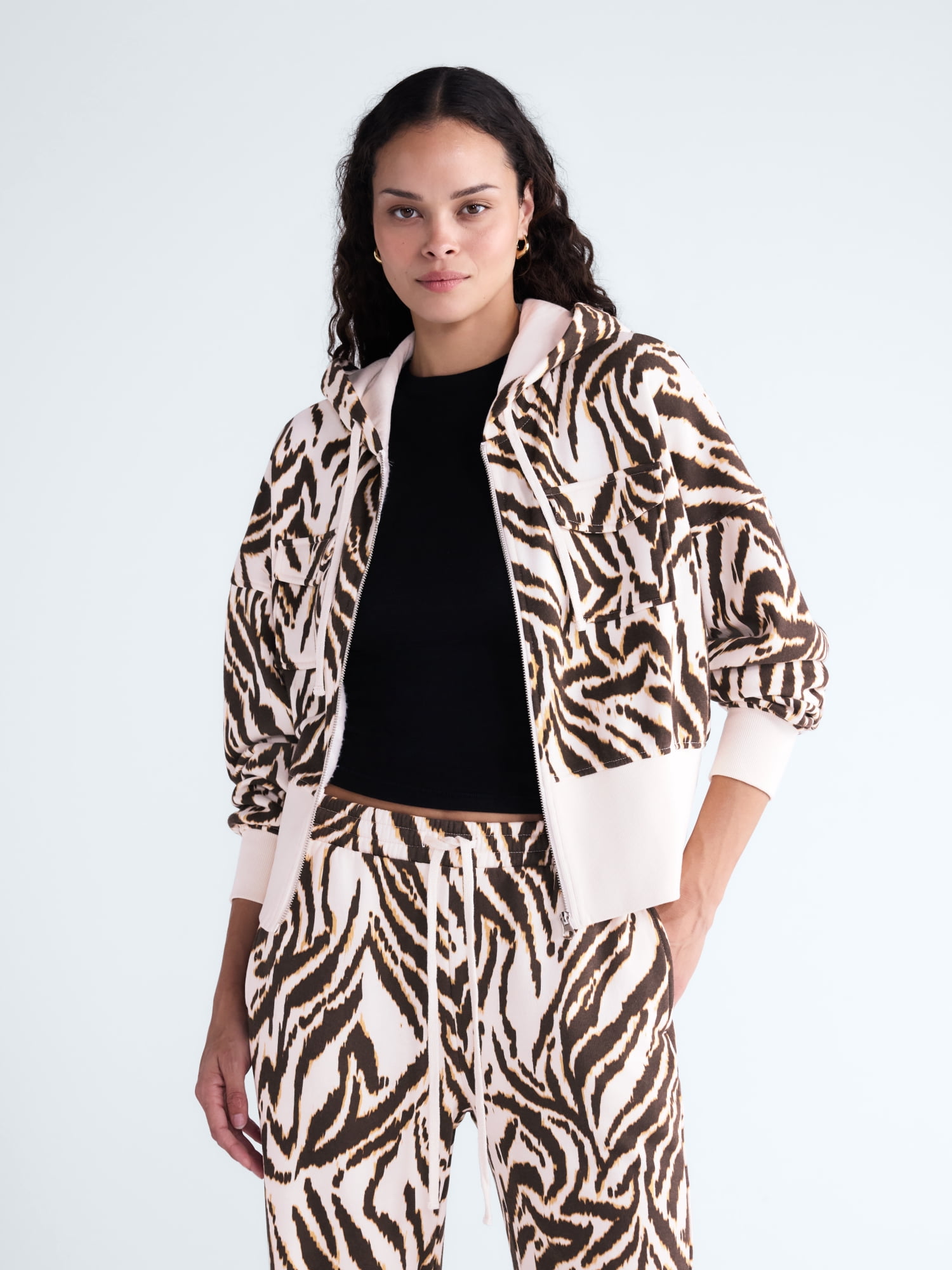 Scoop Women’s and Women’s Plus Full Zip Hoodie, Sizes XS-4X
