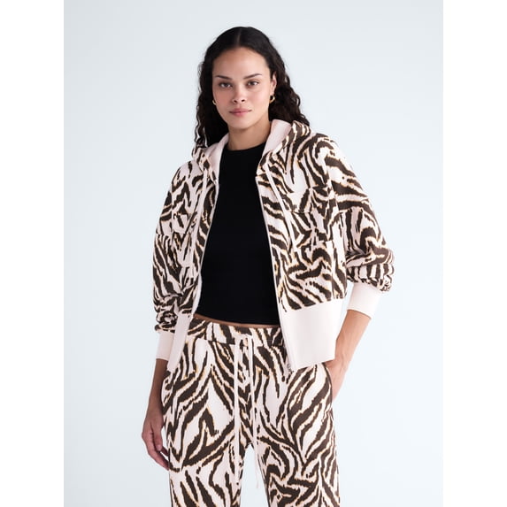 Scoop Women’s and Women’s Plus Full Zip Hoodie, Sizes XS-4X